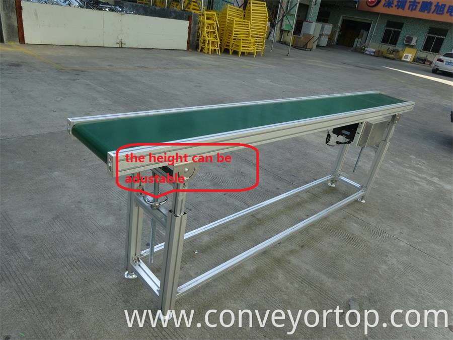 telescopic leg PVC belt conveyor